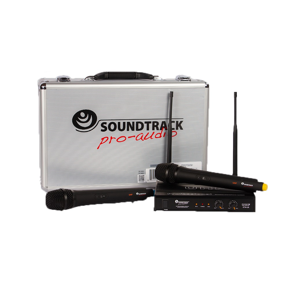 Microfono Inalambrico Doble Diadema Uhf Soundtrack Stw28hll