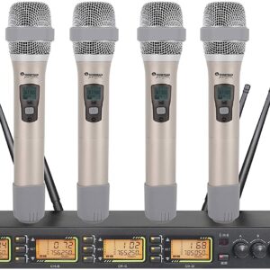 STW-4000HH Sistema 4 Microfonos Uhf Montable Rack Soundtrack_0