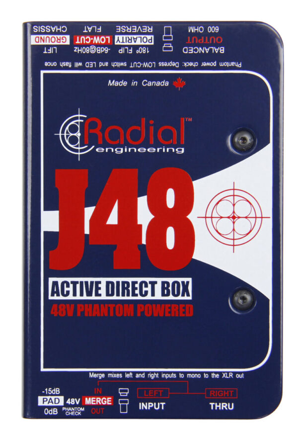 J48 CAJA DIRECTA ACTIVA CON ALIMENTACION PHANTOM RADIAL_0
