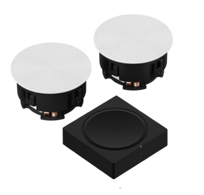Set Sonos In-Ceiling Bocinas Plafon + Amp Amplificador Inalámbrico