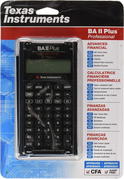 BA II PLUS PRO Calculadora Financiera Profesional TEXAS INSTRUMENTS - Image 4