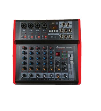 MIX-6PC Mezcladora Amplificada 6CH 150W x2 Phantom SOUNDTRACK