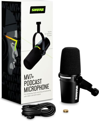MV7+ Micrófono Para Podcast Dynamic Usb-C y Xlr SHURE - Image 4