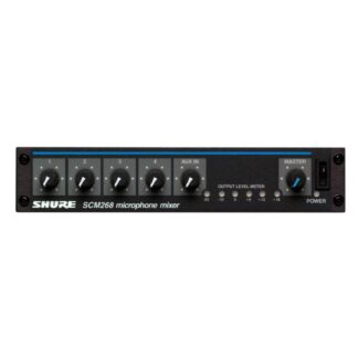 SCM268 MEZCLADOR DE MICROFONOS 4CANALES PHANTOM SHURE