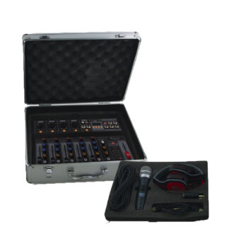 STUDIO 6 KIT Mezcladora 6 CH, Audifonos Y Mic SOUNDTRACK