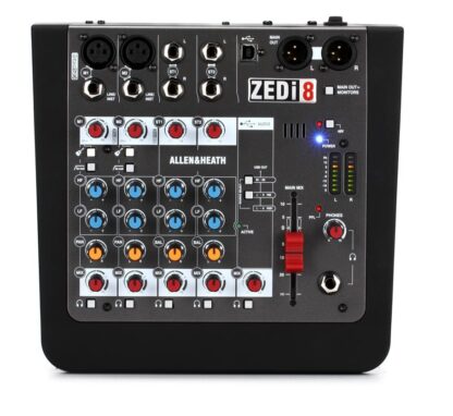 ZEDi-8 Mezclador compacto híbrido / interfaz USB ALLEN & HEATH