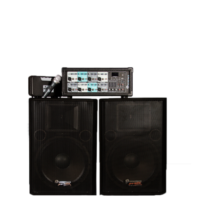SHA-108BT Combo de Mezcladora de 8 Canales con bafles SOUNDTRACK