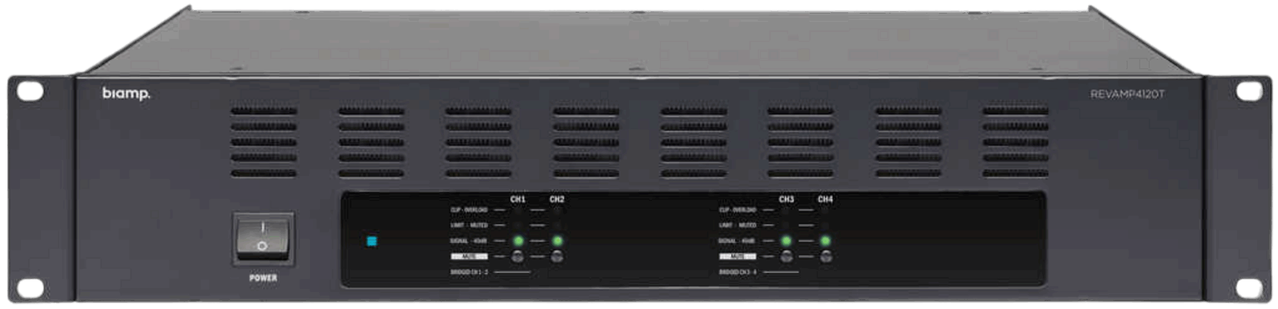 REVAMP4120T AMPLIFICADOR 4 CANALES 120W 100v BIAMP